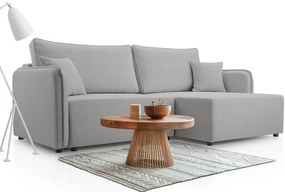 Ъглов диван Melody-Сиво-Десен