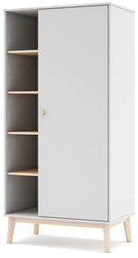 Бял детски гардероб 90x181 cm Esteban - Marckeric