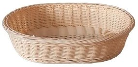 Водоустойчив панер PVC елипса натурал 41x31xH9см GCC-(674022N-OT)