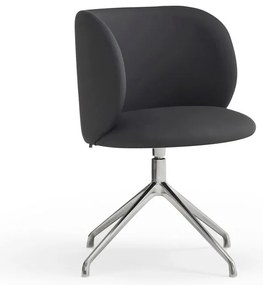 Черен тапициран трапезен стол Mogi – Teulat