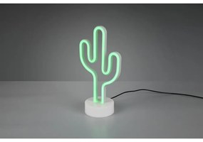 Бяла LED настолна лампа (височина 29 см) Cactus - Trio