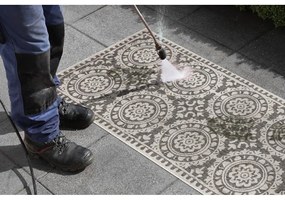 Сив и кремав килим на открито , 80 x 250 cm Jardin - NORTHRUGS