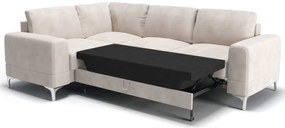 Ъглов диван Radial LTHR-Kokkino-Right