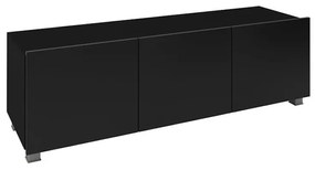ТВ шкаф BRINICA 150, 150x37x43, черен/черен гланц