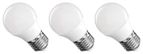 Топли бели LED крушки в комплект от 3 бр. E27, 4 W – EMOS