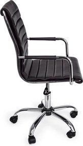 Черен офис стол от имитация на кожа Perth – Yes Everyday