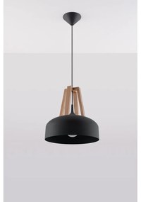 Висящо осветително тяло в черно и бежово Olla - Sollux