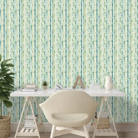 Тапет – Зелени и сини вертикални ивици