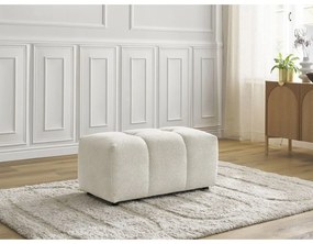 Бяла шенилова табуретка Roxelane – Bobochic Paris