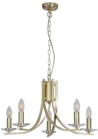 Searchlight 4165-5SB - Полилей на верига ASCONA 5xE14/60W/230V