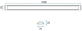 Panel LED 150cm Biały 42W