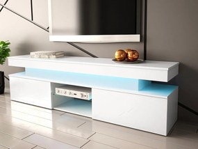 TV шкаф Glossa 2D 190 със LED-Leuko Gualistero