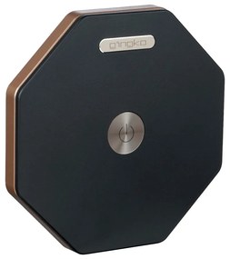 Черна светлинна декорация с USB ø 12 cm Twist Hexagon – Gingko