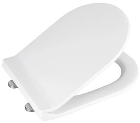 WENKO 22415100-Тоалетна седалка HABOS 46x36 cm бяла/сребриста