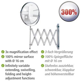 Козметично увеличително огледало (3x) ø 17 cm Exclusive – Wenko