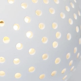 Модерна стенна лампа Бяла мазилка Сфера със светлинен ефект - Blur