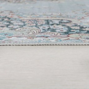 Тюркоазен килим, който може да се мие, 80x150 cm FOLD Colby - Flair Rugs