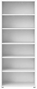 Бял модулен шкаф за книги 89x222 cm Prima - Tvilum