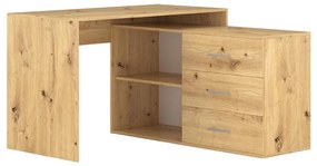 Писмено бюро JULES с чекмеджета и универсален ъгъл (ляво/дясно), дъб Artisan