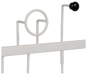 Бяла метална стенна закачалка – Ixia