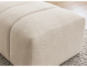 Бежова табуретка от прежда с примки от букле Annecy – Bobochic Paris