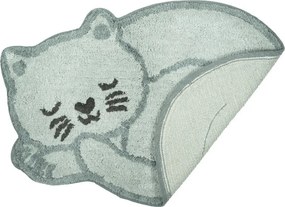 Светлосин памучен детски килим 43x60 cm Sleeping Cat – Sass &amp; Belle