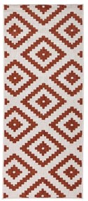 Червен и кремав килим на открито , 80 x 345 cm Malta - NORTHRUGS