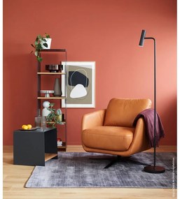 Черна LED затъмняваща се подова лампа (височина 154 cm) Stina – Fischer &amp; Honsel