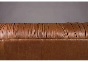 Кафяв кожен диван 214 cm Douglas – Dutchbone