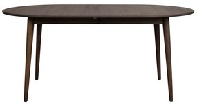 Тъмнокафява сгъваема трапезна маса от масивен дъб 105x170 cm Tyler – Rowico