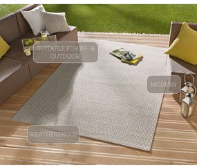Сив килим за открито , 200 x 290 cm Coin - NORTHRUGS