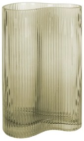 Зелена стъклена ваза Wave, височина 27 cm Allure Wave - PT LIVING