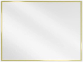 Mexen Loft правоъгълно огледало за баня 80 x 60 см, златна рамка - 9852-080-060-000-50
