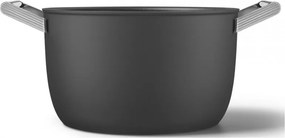 Тенджера SMEG CKFC2611BLM, 7.7 л, Ø26 см, Тефлоново покритие, До 250°C, Индукция, Черен