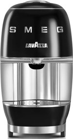 Еспресо машина за капсули SMEG Lavazza A Modo Mio LM200, 1250 W, 10 bar, 0.9 л, Бързо загряване, Черен