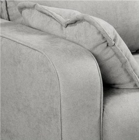 Светлосив ъглов диван (десен ъгъл) Beata - Ropez