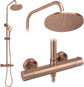 Комплект за душ с термостат Rea Parot Light Brush Copper