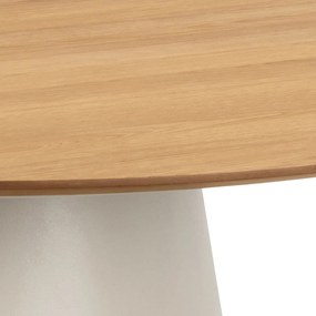 Кръгла трапезна маса с дъбов плот ø 120 cm Soli – Actona