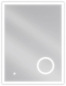 Mexen Kala осветено огледало за баня с козметично огледало 60 x 80 cm, LED 6000K,