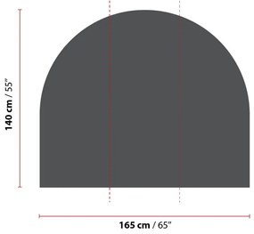 Стикер за стена 165x140 cm Storm Gray - Ambiance