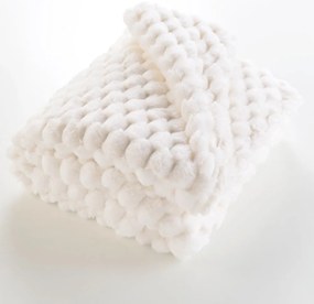 Кремаво одеяло от микроплюш 180x220 cm Frosty – douceur d'intérieur