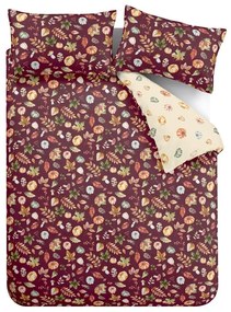 Лилаво двойно спално бельо 200x200 cm Autumn Pumpkins – Catherine Lansfield