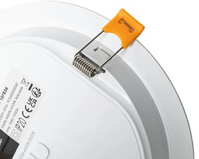 Комплект от 6 вградени прожектора бели 17см с регулируем LED Келвин - Стефани