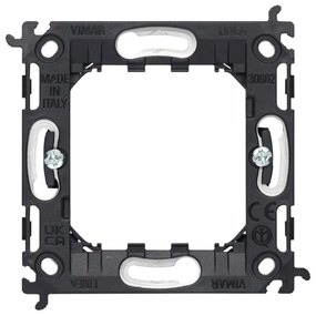 VIMAR 30602 Монтажна рамка Linea, 2M, за конзола Ø 60 мм, със скоби,