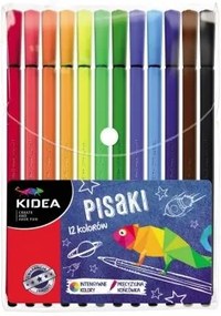 Kidea - Флумастери 12 цвята