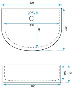 Умивалник за плот Rea CLARA