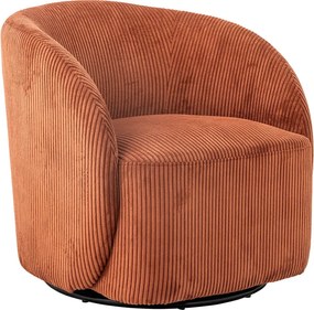 Оранжево кресло от рипсено кадифе Pradi – Bloomingville
