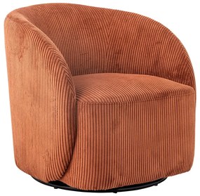 Оранжево кресло от рипсено кадифе Pradi – Bloomingville