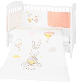 Kikka Boo - Бебешки спален комплект 2 части ЕU style 60/120 Rabbits in Love