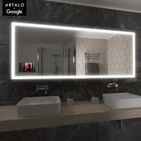 SMART огледало със светодиодно осветление M1 premium + SmartScreen with Google TV